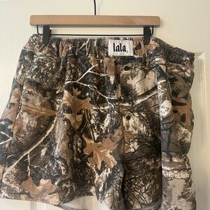 Dressed in LaLa Camo Shorts